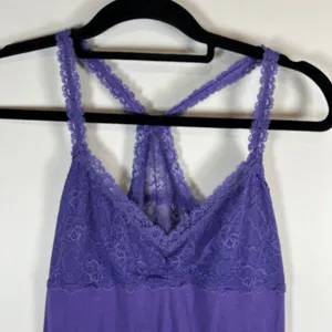 PINK Victoria's Secret Purple Lace Racerback‎ Cami Tank Top Size M Vintage Y2K thumbnail 2