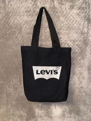Levi's Batwing Logo Canvas Tote Bag in Black thumbnail 5