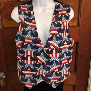 Patriotic Women Vest Size M thumbnail 1