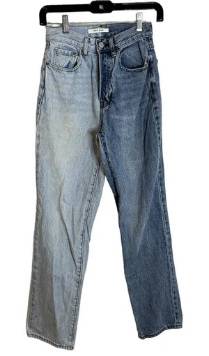 Pacsun Two Toned Straight Leg Jeans Womens Size 24 Button Fly thumbnail 1