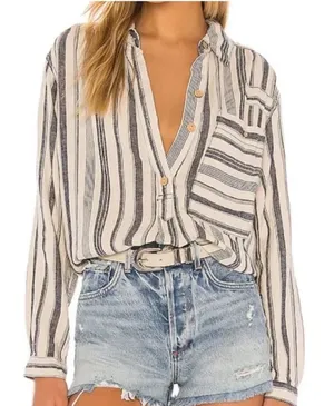 We The Free Summer Breeze Linen Blend Top Size XS thumbnail 1