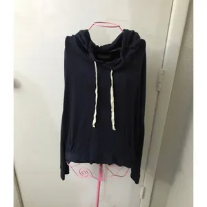 Abercrombie & Fitch Blue High Low Hoodie M Classic Casual Cozy Comfy Skater Twee thumbnail 5