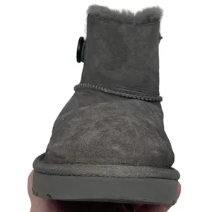 UGG Bailey Button Charcoal Grey Suede Boots Women’s Size 11 thumbnail 13