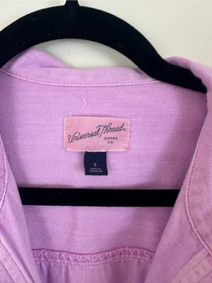 Universal Thread Lavender Utility Jumpsuit Boilersuit Size 6 Women's thumbnail 4