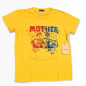 Mother The Boxy Goodie Goodie Yellow‎ Graphic T-Shirt Almost As Good As Best XS thumbnail 1