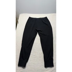 Nike Womens Dri-FIT Tapered Joggers Black Drawstring Sweatpants Large thumbnail 2