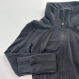 Lululemon Nice Asana Jacket Black Size 4 Long Full Zip Luon Travel Layer Outdoor thumbnail 3