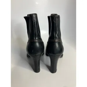 Cole‎ Haan Womens Black Leather Chelsea Heeled Ankle Boots Size 8.5 B thumbnail 8