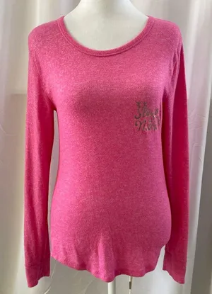 Women's PINK Victoria's Secret Pajama Top S Pink Gold thumbnail 1