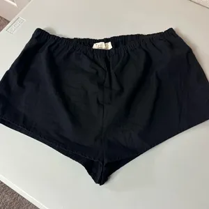 Anthropologie Micro Mini Classic Black Linen Blend Shortie Shorts Size L NWT thumbnail 9