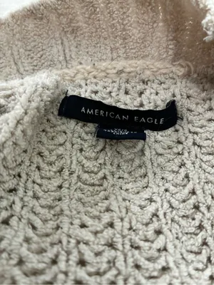 American Eagle Outfitters Cozy Open-Front Cardigan in Light Taupe thumbnail 4