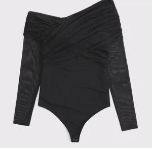 Abercrombie Bodysuit Long Sleeve Black thumbnail 2