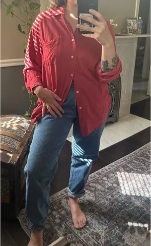 Gap Button-Up Shirt Long Sleeve thumbnail 1
