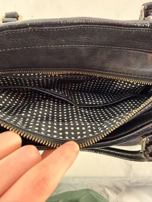 Kate Spade Patent Leather Top-Handle Bag‎ in Black thumbnail 10