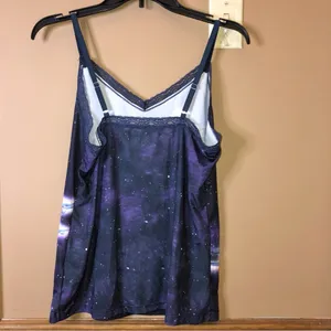 Star Wars‎ Rogue One Lace Trim Cami Tank Top Purple Medium thumbnail 2