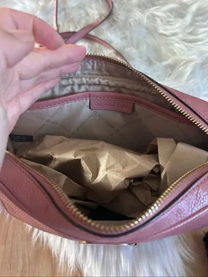 Michael Kors Fulton Large Leather Crossbody pink thumbnail 5