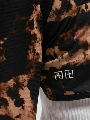 Ksubi Khaos Bolero Mesh Top Womens XS NWT Assorted Abstract Leopard Print Crop thumbnail 6