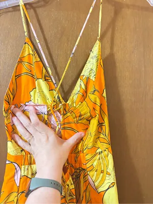 Plenty by Tracy Reese Orange, Pink, & Yellow Floral Maxi Dress thumbnail 8