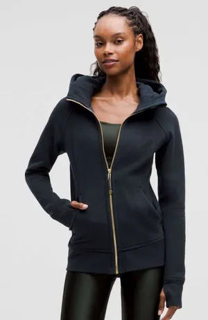 Lululemon Scuba Full-Zip Hoodie in True Navy/Gold thumbnail 1