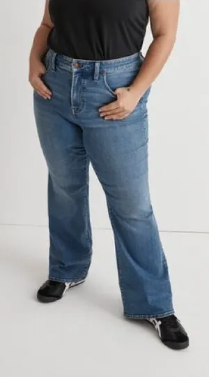 Madewell Plus Skinny Flare Jeans in Elevere Wash Sz 22W thumbnail 1