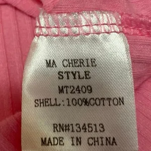 NEW Ma Cherie Pink Rib Knit Long Sleeve Aymmetric Zipper Cutout Sweater Top Sz L thumbnail 5
