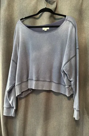 Aerie Cropped Crewneck thumbnail 1