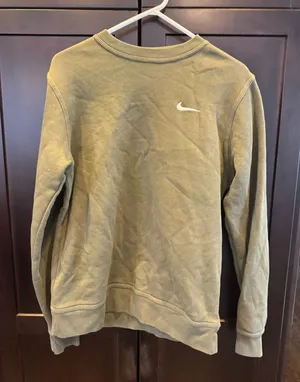 Nike Women's Olive crewneck Sweatshirt thumbnail 1
