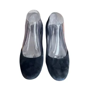Franco Sarto Black Suede Wedge Pumps Round Toe Women's Shoes Size 8.5‎ thumbnail 3