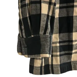 Lauren Ralph Lauren‎ Women’s M Black and White Plaid Flannel Full Zip Jacket thumbnail 13