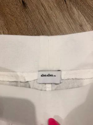 Allen Allen Linen Pants white  thumbnail 5