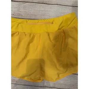 Senita Athletics Women's Yellow Athletic Gym Running Shorts Size Medium thumbnail 4