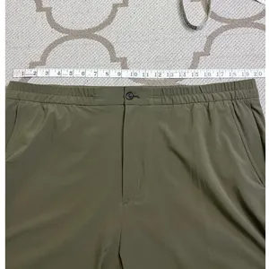 Banana Republic Airstretch Tapered Pants Olive Green Textured Ankle Size XL thumbnail 3