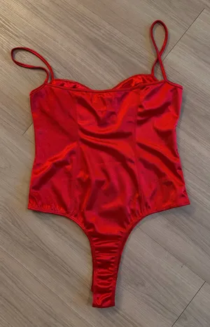 Princess Polly Be My Valentine Bodysuit Red thumbnail 3