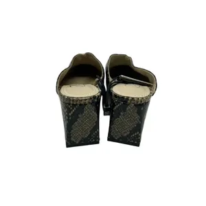 Zara Snakeskin Animal Print‎ High Heeled Mules Size 36 / US 5.5 thumbnail 6