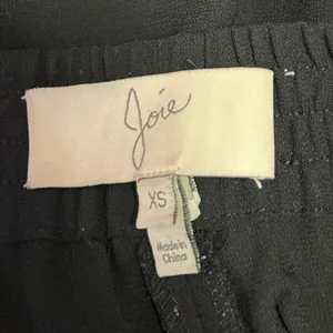 Joie Women Black White High Waisted Pull On Athletic Jogger Sweat Pants Size XS thumbnail 5