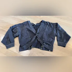 Free People Movement Go For Gold Reversible Pullover DYED gray size large thumbnail 8