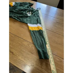 NFL Green‎ Bay Packers Lace Up Jersey Shirt Women Size Large Cotton Preppy thumbnail 8