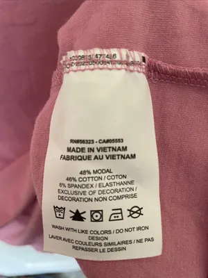Nike The Nike Tee Pink Modal Blend Baby Tee Large thumbnail 5