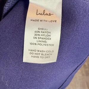NWT Lulus Don't Tell 'Em Bodycon Midi Dress in Navy‎ Blue Size Small thumbnail 9
