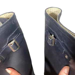 Hunter Navy Blue Tall Rain Boots Women Classic Rubber Waterproof Winter Sz 6 thumbnail 4