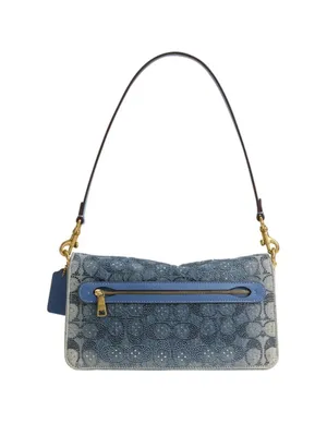 NEW Coach 26 Blue Denim Crystal Signature Tabby Shoulder & Crossbody Bag CDZ3 thumbnail 3