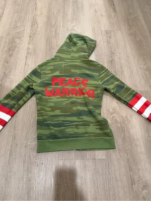 Rare Aviator Nation Peace Warrior hoodie thumbnail 3