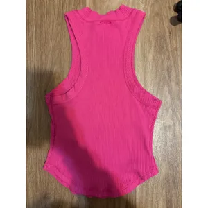 FP Movement Free‎ People Ribbed Mock Neck Tank Top Magenta Pink Medium OB1041695 thumbnail 7