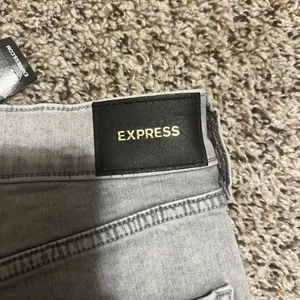 Express Mid Rise Skinny Jeans‎ Gray Wash Denim Womens Size 00R thumbnail 9