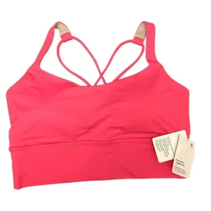 Lululemon Womens Free To Be Longline Sports Bra Lipgloss Pink LIPG Sz 8 New thumbnail 1