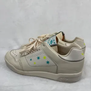 Adidas Rivalry Low Sneakers‎ Off White Cream Star Print Retro Leather Shoes 10 thumbnail 10