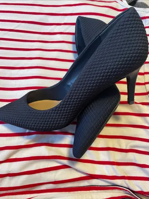 Alfani Black Textured Pointed-Toe Flats thumbnail 8