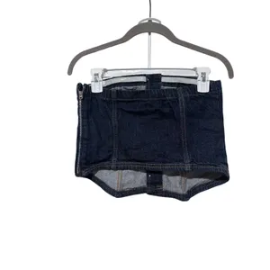Abercrombie & Fitch Denim Button Front Top XS thumbnail 4