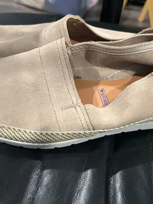 Women's Suede Slip-On Flats in Light Taupe thumbnail 4