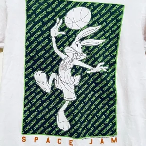Space Jam White Bugs Bunny Graphic T-Shirt Unisex Small thumbnail 2